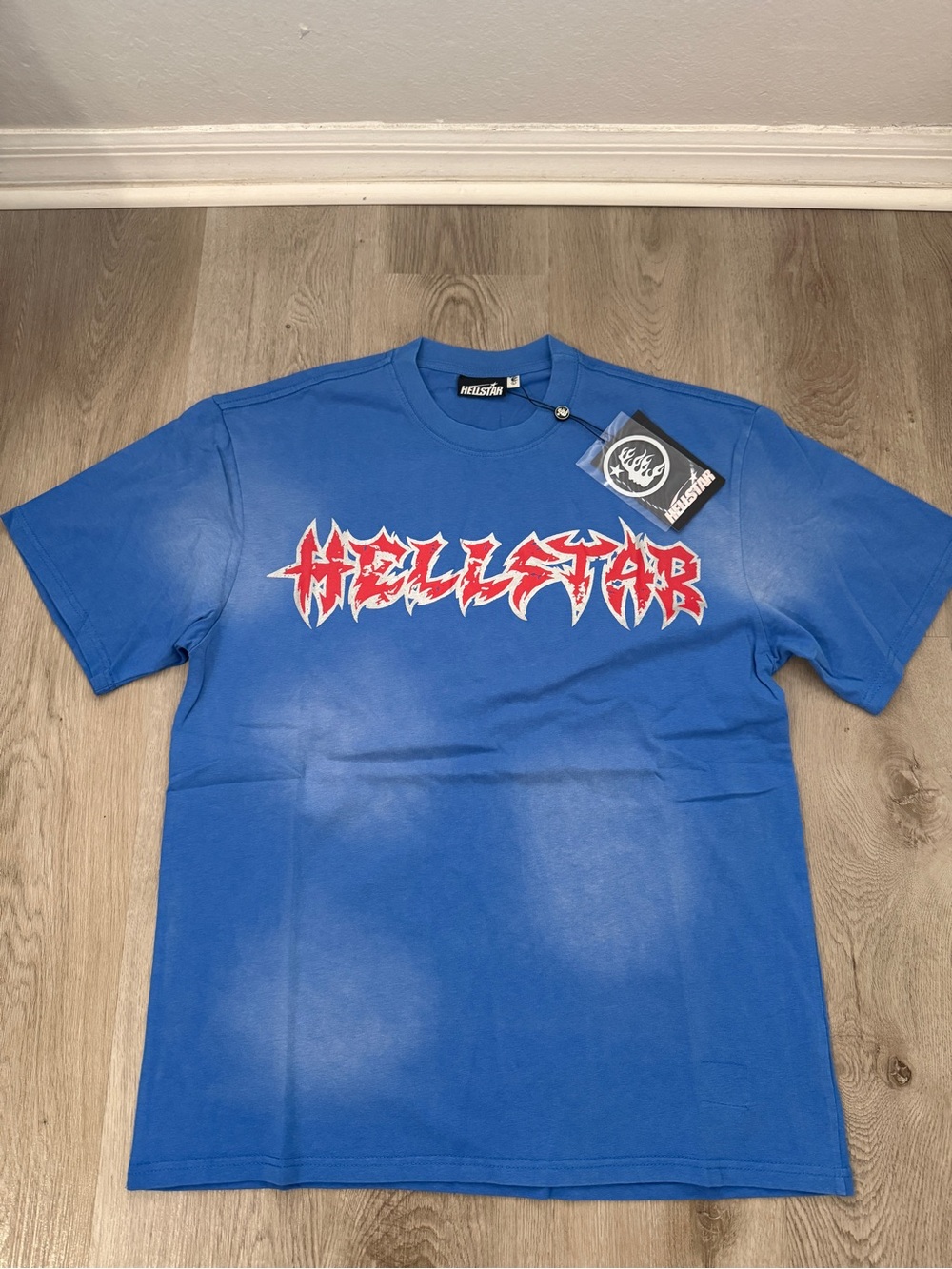 Hellstar Blue Graphic Logo Short Sleeve Tee